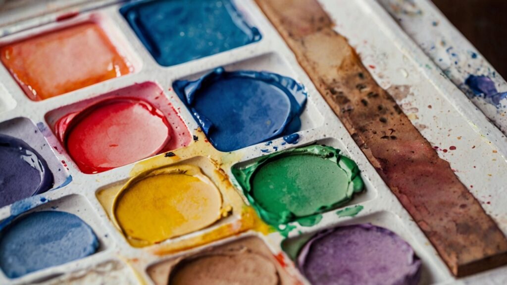 Water colours paint art class lichfield