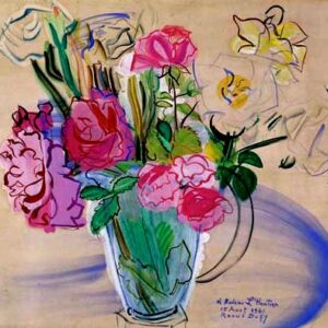 Vase of Flowers, Raoul Dufy style - 25th or 26th Sept
