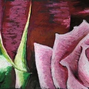 Semi-abstract in oil pastels - Thurs 24th or Fri 25th July