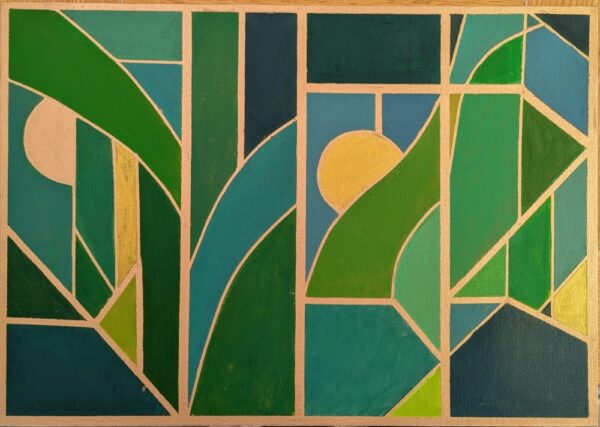 Art Deco Panel in acrylics - Thu 13th or Fri 14th Nov