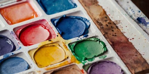 Water colours paint art class lichfield